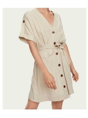 Scotch and Soda khaki beige dress S